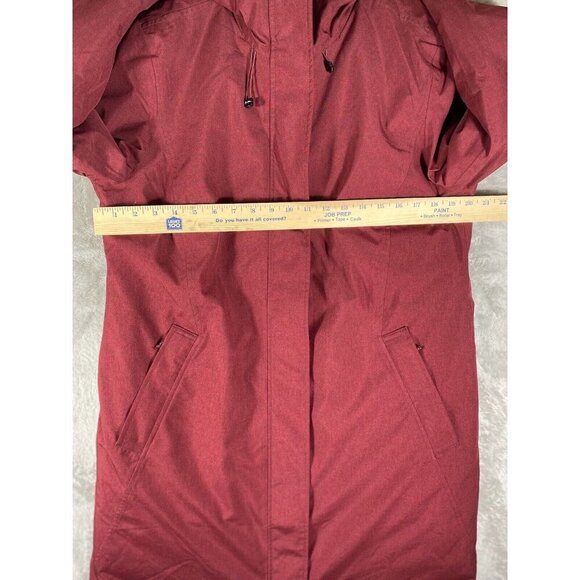 Lands' End Women's Primaloft Insulated Winter Coat | Burgundy | Size Medium - Picture 14 of 16